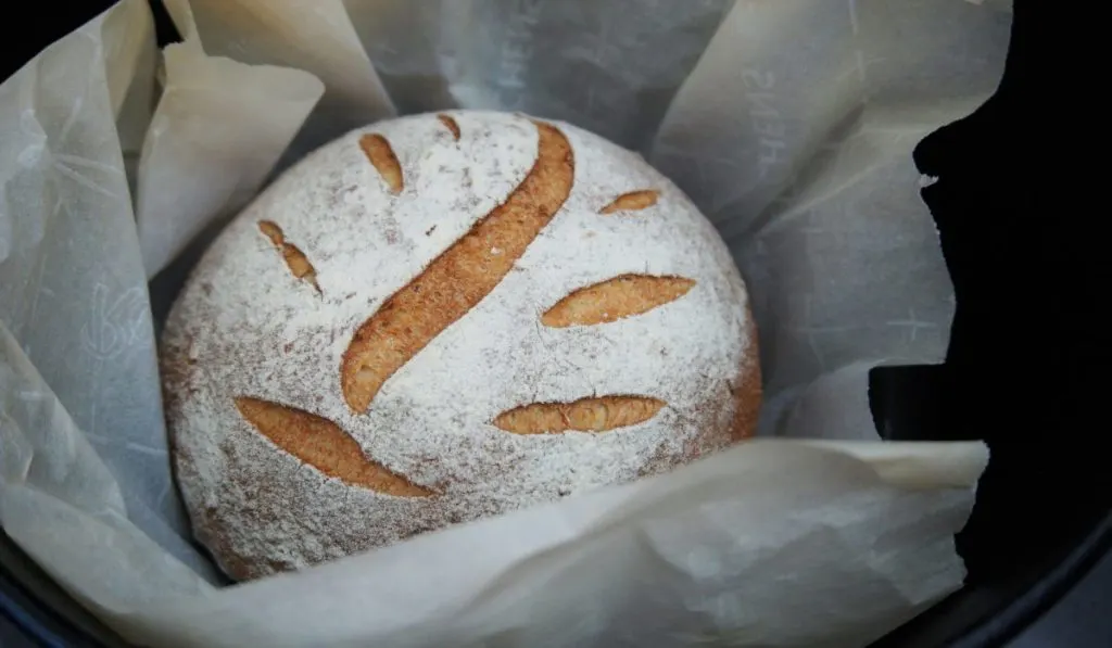 Sourdough's bred in Oven on a Baking Paper