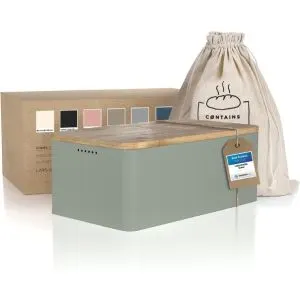 LARS NYSØM Metal Box with linen bag for long lasting freshness