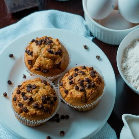 Sourdough Chocolate Chip Muffins