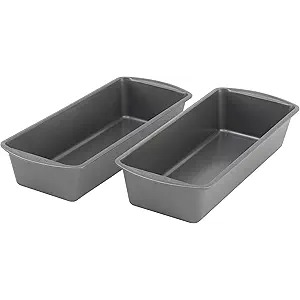GoodCook Set of 2 Extra Large 13" x 5" Nonstick Steel Bread Loaf Pans